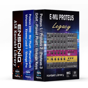 E-MU Ensoniq Mega Rack Library Bundle - E-mu Proteus Rack - E-mu Proteus Legacy - Ensoniq ASR -